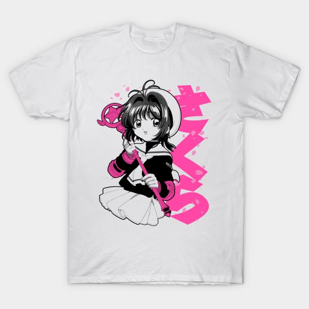 Sakura Bloom (black) T-Shirt by geekingink